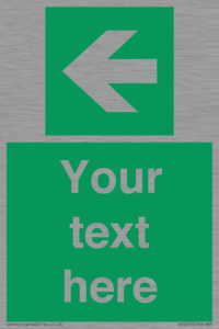 Custom Arrow Left Sign